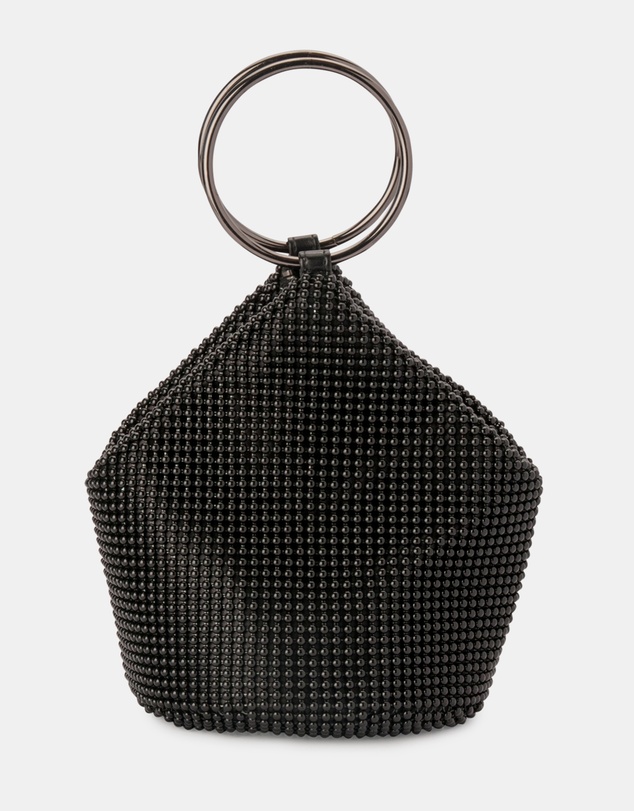 Olga Berg - Bianca Ball Mesh Handle Bag