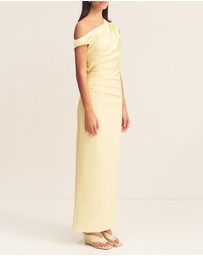Shona Joy - Dillon Contrast Draped Maxi Dress