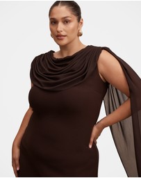 Forever New Curve - Bowie Curve Mini Dress With Shawl