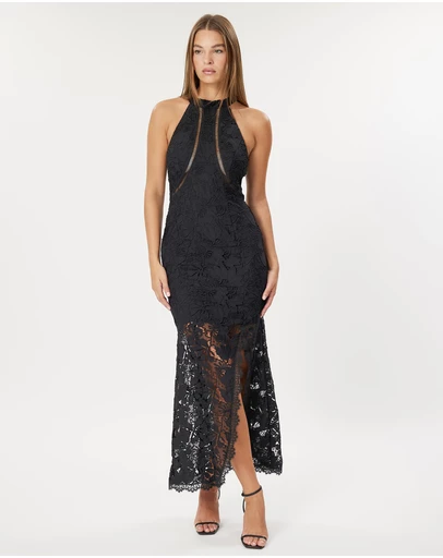 Romance by Honey and Beau - Brittany High Neck Maxi Dress