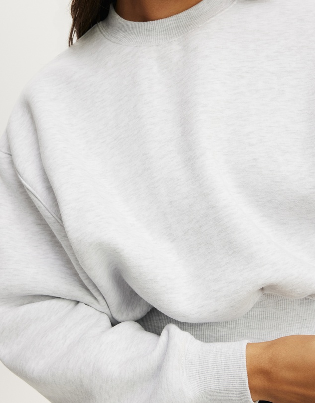 Cotton On Body Active - Plush Cropped Crew Sweat