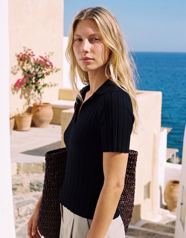 The Fated - Miles Collared Knit Top