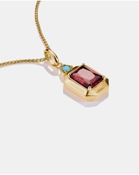 THOMAS SABO - THOMAS SABO Octagon Pendant with Red Zirconia Stone Elyndra