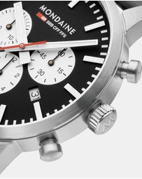 Mondaine - Mondaine Official Swiss Railways Neo Chronograph Super-LumiNova® Watch
