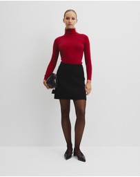 Country Road - Wool Silk Roll Neck