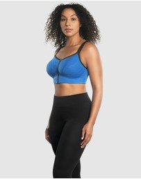 Parfait - Wave Wirefree Zip Front Sports Bra