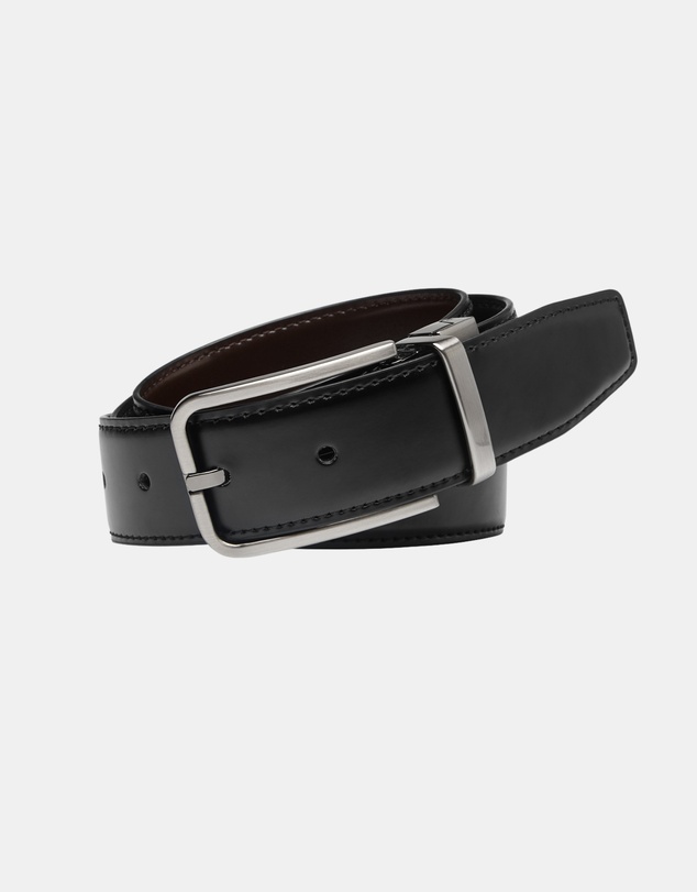 Buckle - Gio. Australian Made Reversible Leather Belt. 35mm width.