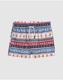Huxbaby - Christmas Festive Swim Shorts - Babies-Kids