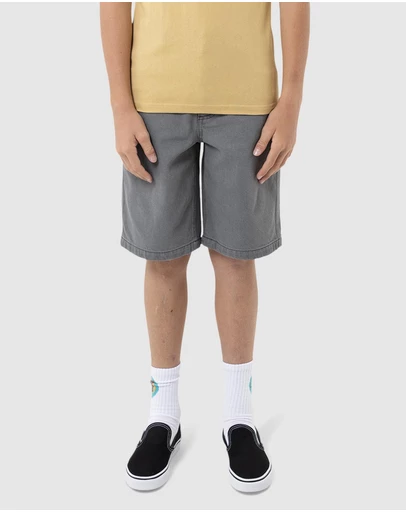Santa Cruz - Roskopp Screaming Target Jean Shorts - Teens