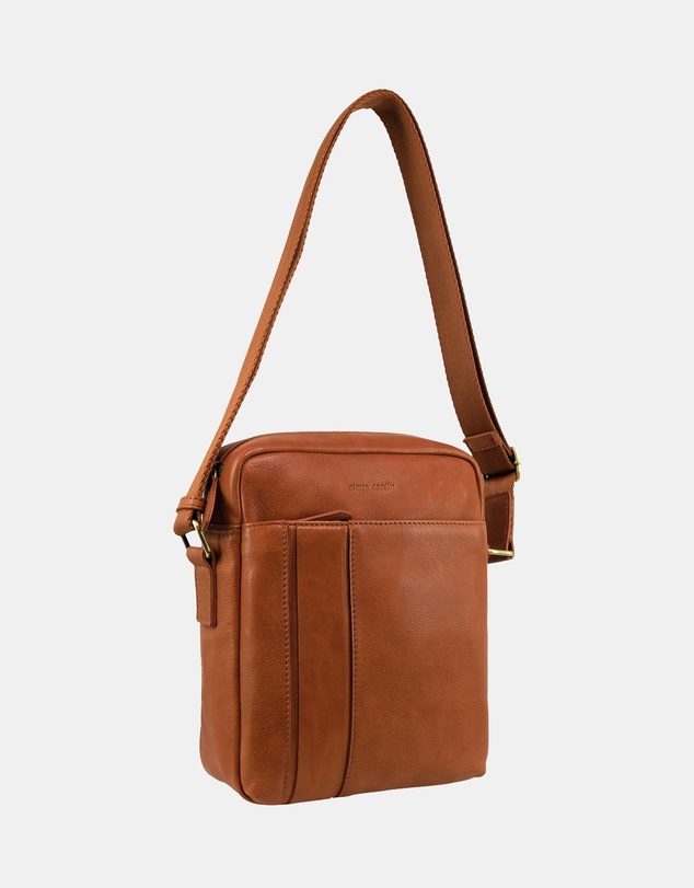 Pierre Cardin - Pierre Cardin Men's Leather Versatile Crossbody Bag