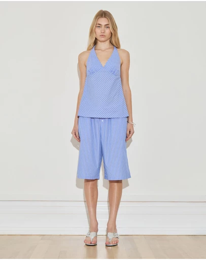 Maison Essentiele - Longline Cotton Shorts