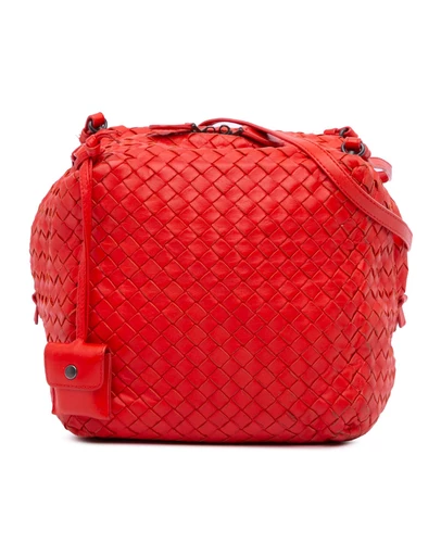 Pre-Loved by Azura Reborn - Pre-Loved bottega veneta Handmade Knitted Leather Bucket Bag with Drawstring Closure and Additional Pouch