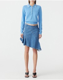 Bassike - Long Sleeve Polo Knit