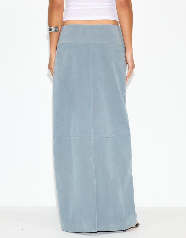 Dazie - Bailey Faux Suede Midi Skirt