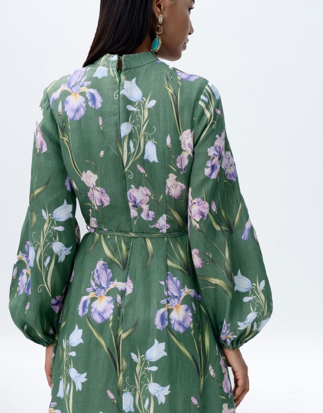 JUSTIN TONG - Eira Linen Midi Dress