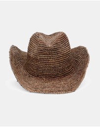 Morgan & Taylor - Rowyn Relaxed Cowboy Fedora in Brown