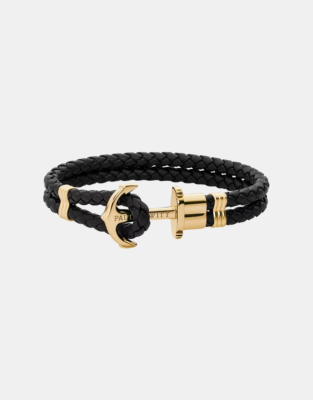 Paul Hewitt - Phrep Black Leather  M Bracelet