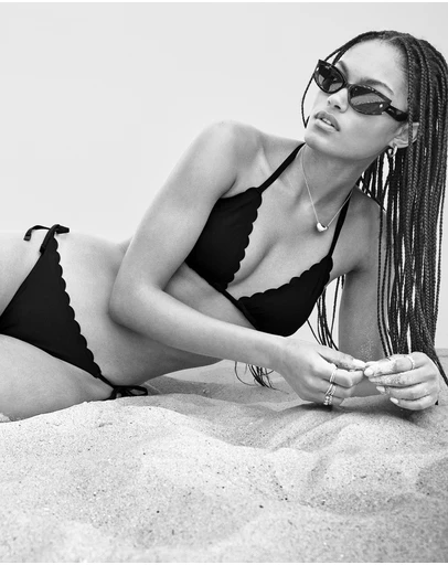 Sea Level Australia - Scallop Halter Slide Tri Bra