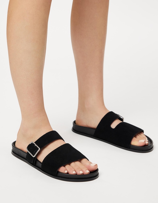 Assembly Label - Kyah Suede Slides