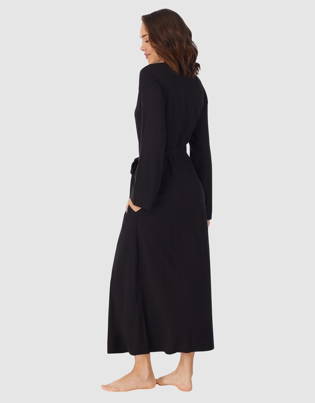 DKNY - Cotton & Viscose Jersey Short Dressing Gown Lounge Robe