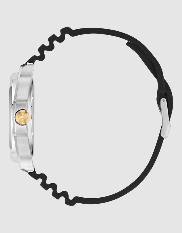 adidas Originals - Expression Three Steel Black Silicone Watch