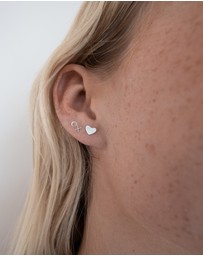 Luna Rae - Sterling Silver - Kiss Hug Studs