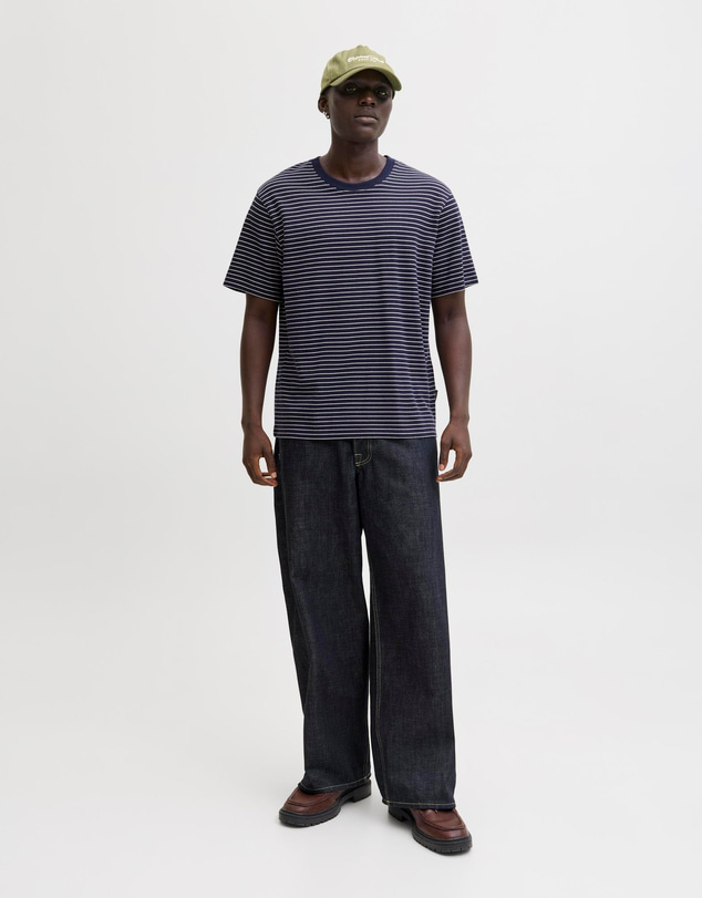 Jack & Jones - JJEDover Striped Tee SS Crew Neck
