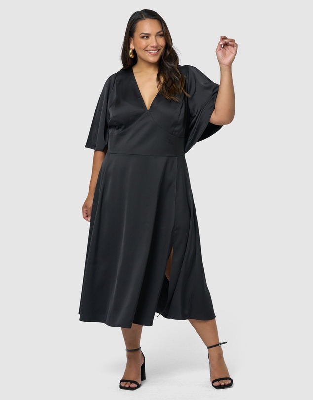 Pink Dusk by Curve Project - Seductive Secrets Midi Dress