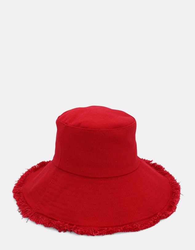 Morgan & Taylor - Cameron Cotton Bucket Hat in Red
