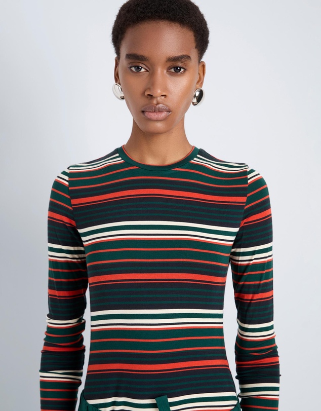 Proenza Schouler White Label - Mae Top In Striped Jersey
