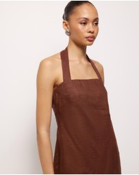 AERE - Tessa Linen Mini Dress