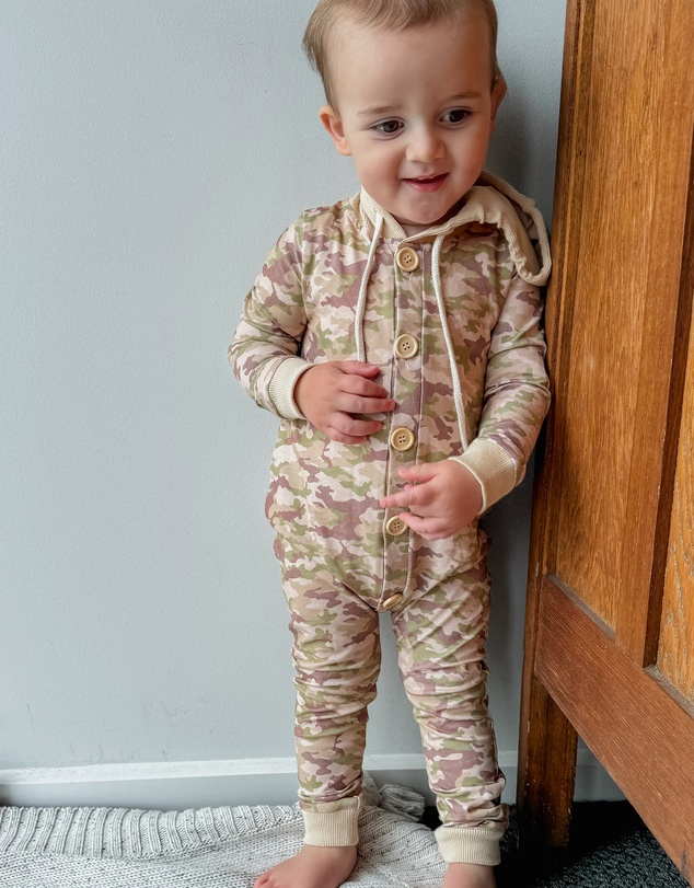 WITH LOVE FOR KIDS - Hooded All In One - Babies