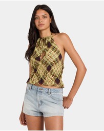 RVCA - Womens Harper Halter Tank Top