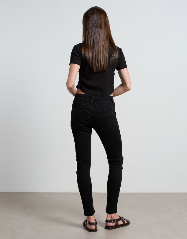 DRICOPER DENIM - Active Black Ankle Length Jeans