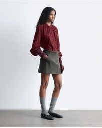 & Other Stories - Voluminous Floral-Applique Blouse