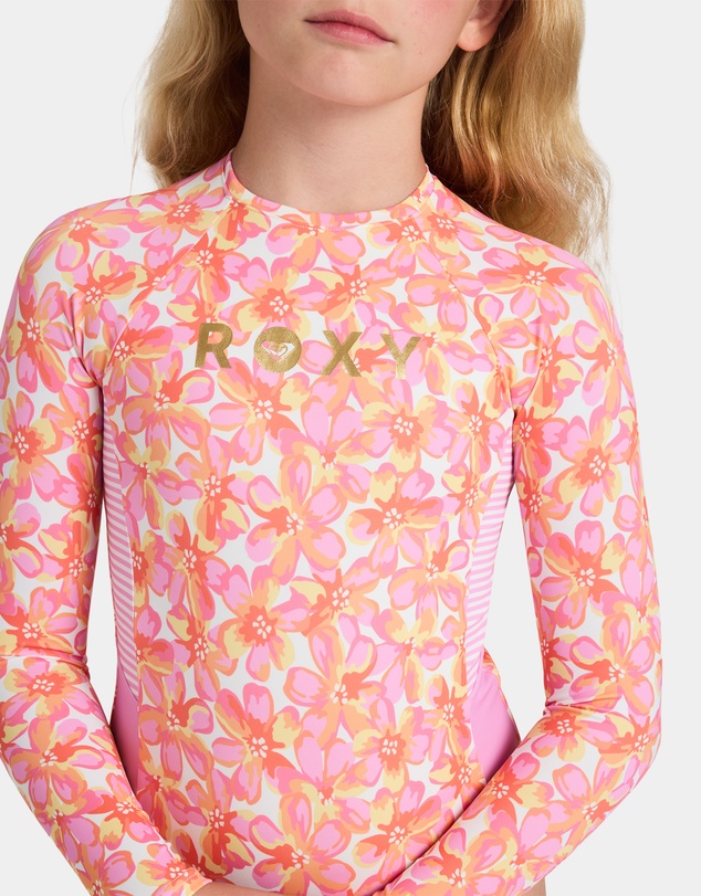 Roxy - Girls 8 to 16 Petal Party Long Sleeve One Piece Swimsuit