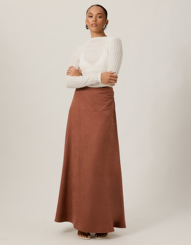 Tussah - Sophie Brushed Aline Midi Skirt