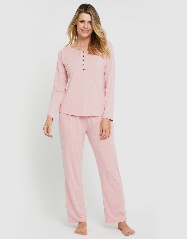 Bamboo Body - Long Sleeve Henley Top