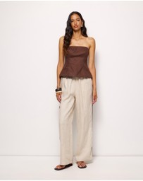 AERE - Arden Strapless Top