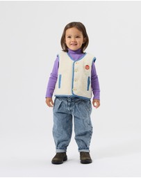 Goldie + Ace - Reversible Chambray Button Vest - Babies-Kids