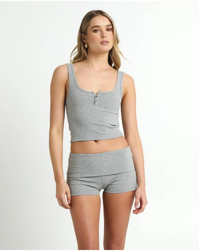 General Pants Co. Basics - Soft Knit Button Tank