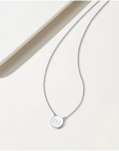Mestige - Angel Number Necklace 111 - Silver Plated