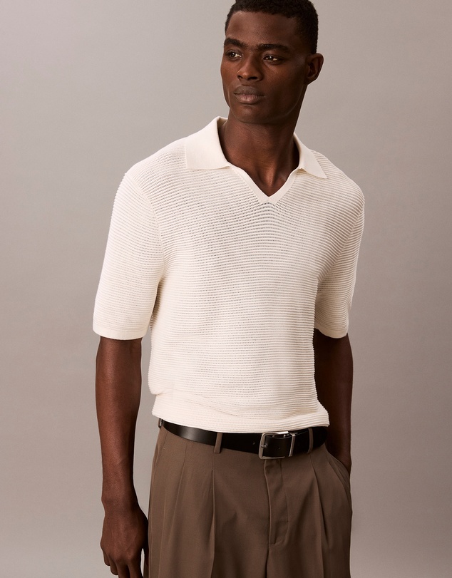 Calvin Klein - Tech Knit Johnny Collar Polo Shirt