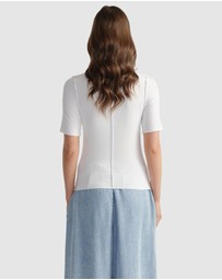 Decjuba - D-Luxe Short Sleeve Top