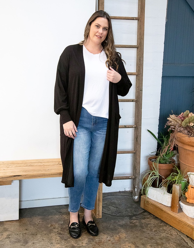 Love Your Wardrobe - Sara Longline Cardigan
