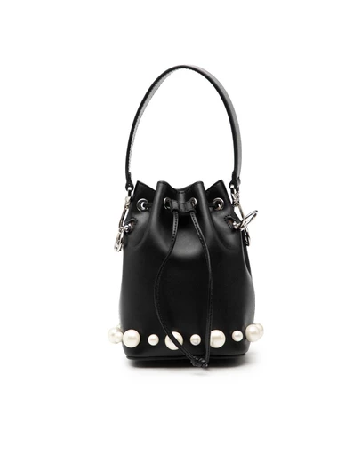Pre-Loved by Azura Reborn - Pre-Loved Mini Leather Pearl Mon Tresor Bucket Bag