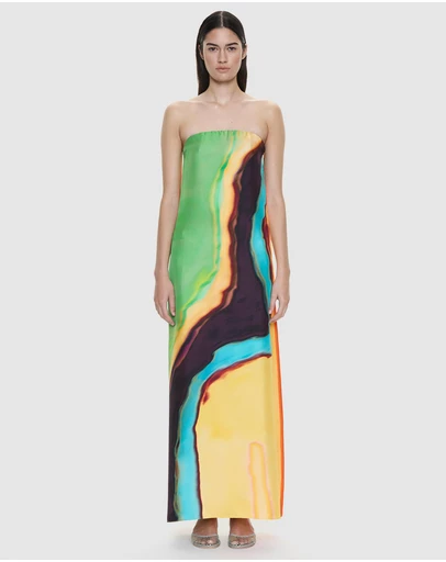 Christopher Esber - Aura Silk Strapless Dress