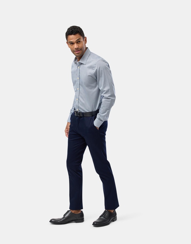 Brooksfield - Abstract Print Slim Fit Shirt