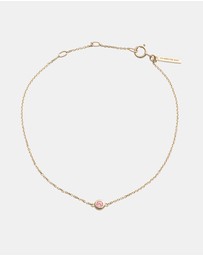 Kirstin Ash - Petite Birthstone Bracelet October Pink Tourmaline