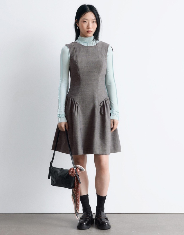 & Other Stories - Flared Wool Mini Dress